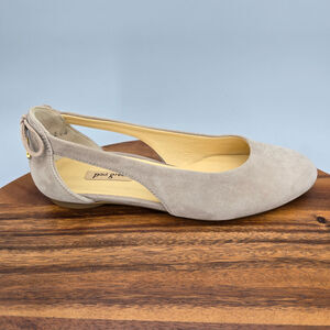 Paul Green Maureen Flats Women's 6 Suede Leather Cut Out Bow Comfort Shoes